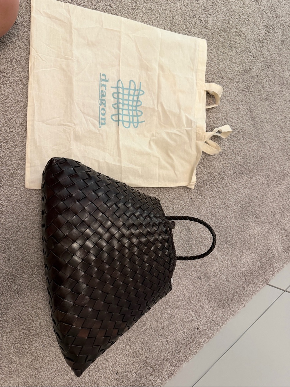 Dragon Diffusion Woven Tote Bag - Dark Brown - Picture 10 of 10